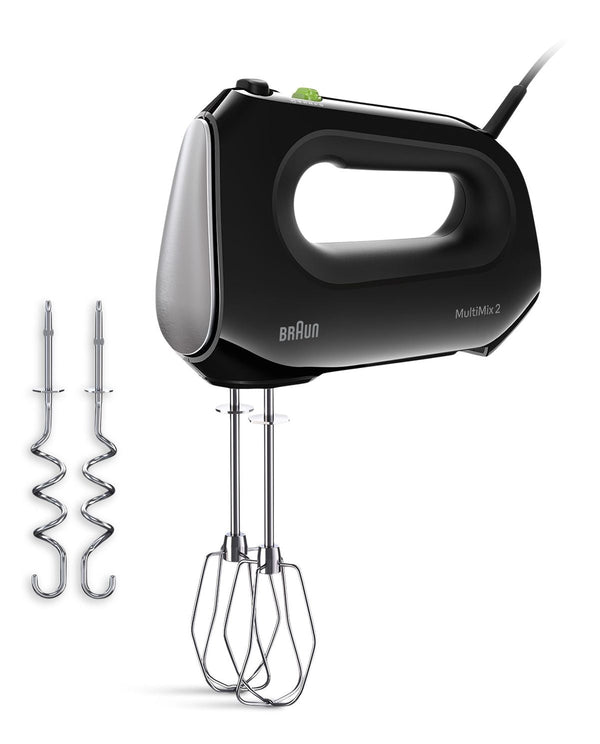 Braun MultiMix 2 5-Speed Hand Mixer, Includes MultiWhisk Beater, 250W, Black Q6