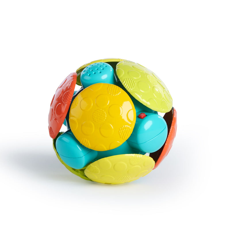 Bright Starts Wobble Bobble Crawl & Chase Activity Ball Toy, Bilingual, Ages 3m+ F5