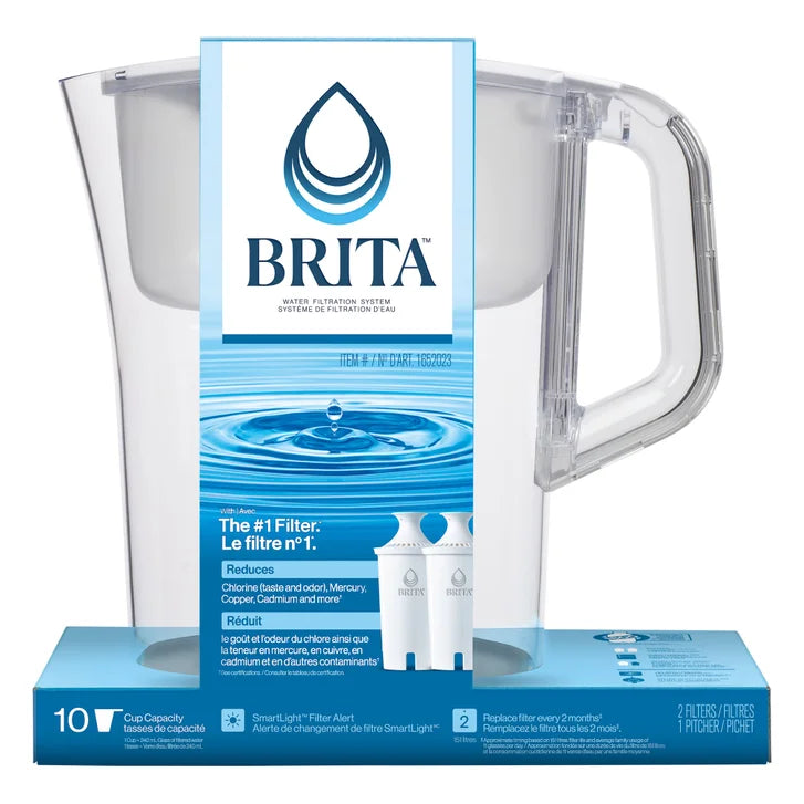 Brita Champlain 2.4 L (10-cup) Pitcher with 2 Filters R0
