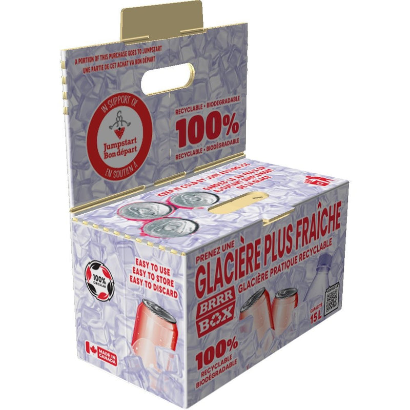 Brrr Box Recyclable Biodegradable Cooler, 15-L, White U1