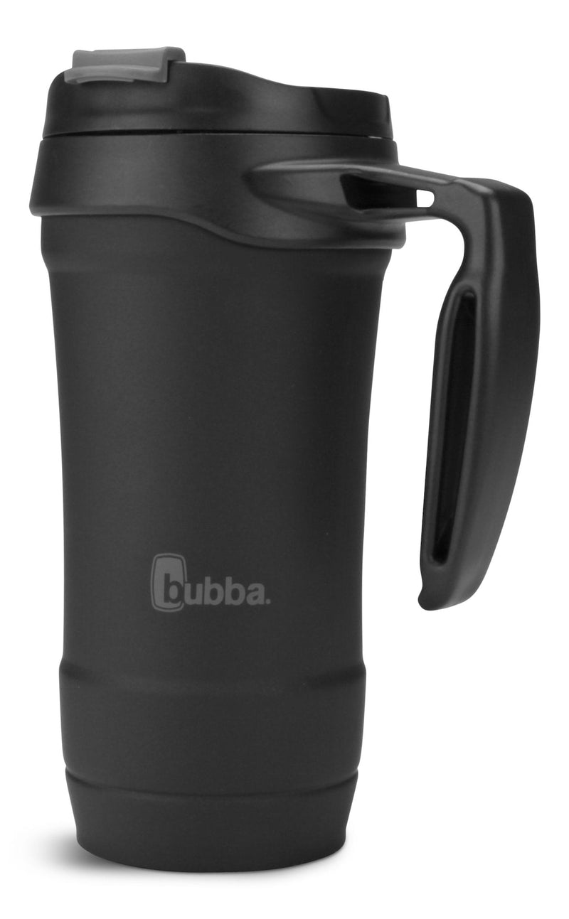 bubba Hero Stainless Steel Insulated Travel Mug with Handle, Rubberized Licorice, 18 oz N8