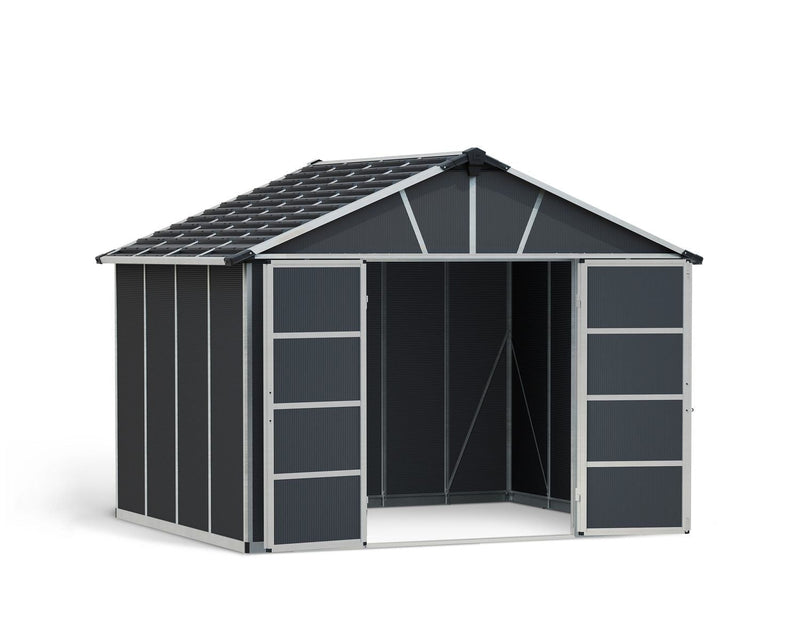 CANOPIA Multi-Function Polycarbonate Yukon Shed, 11x9-ft Y9