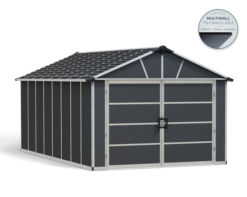 CANOPIA Yukon Multi-Function Polycarbonate Garage, 11x17-ft L1