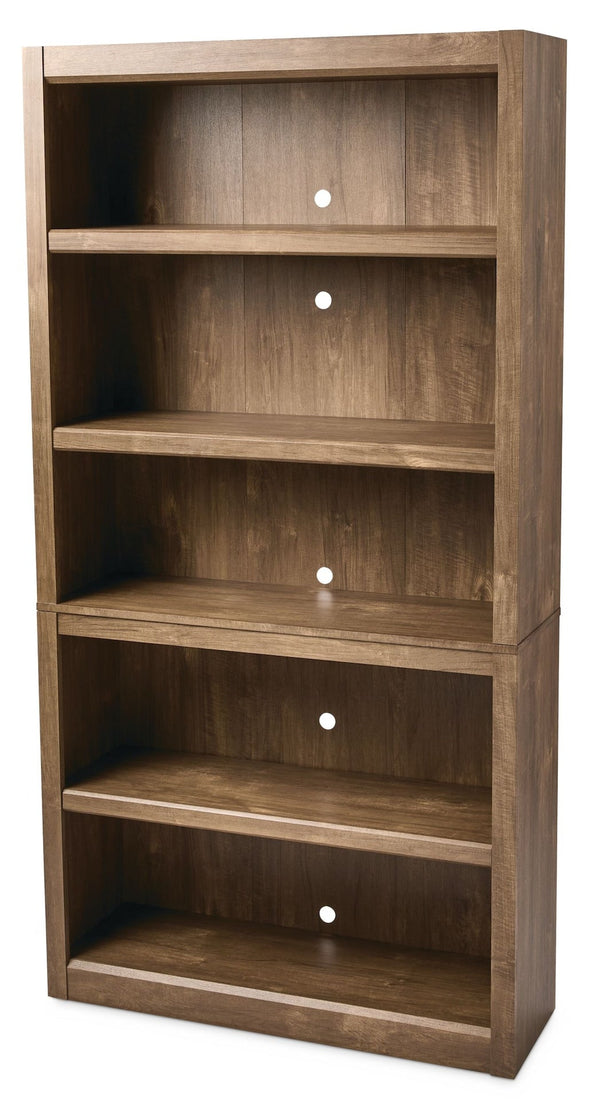 Canvas Adjustable 5-Shelf Bookcase/Bookshelf, Oak U5
