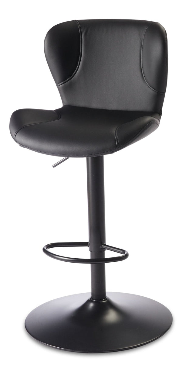 CANVAS Burnaby Gas-Lift Bar Stool, Black Z8