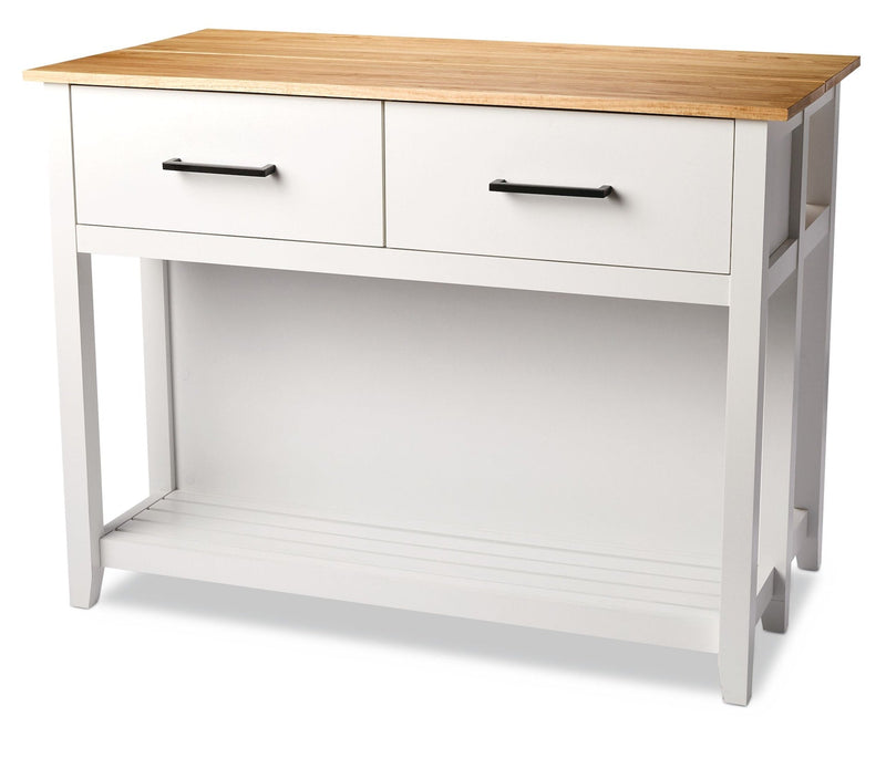 Canvas Conrich Kitchen Island, White G4