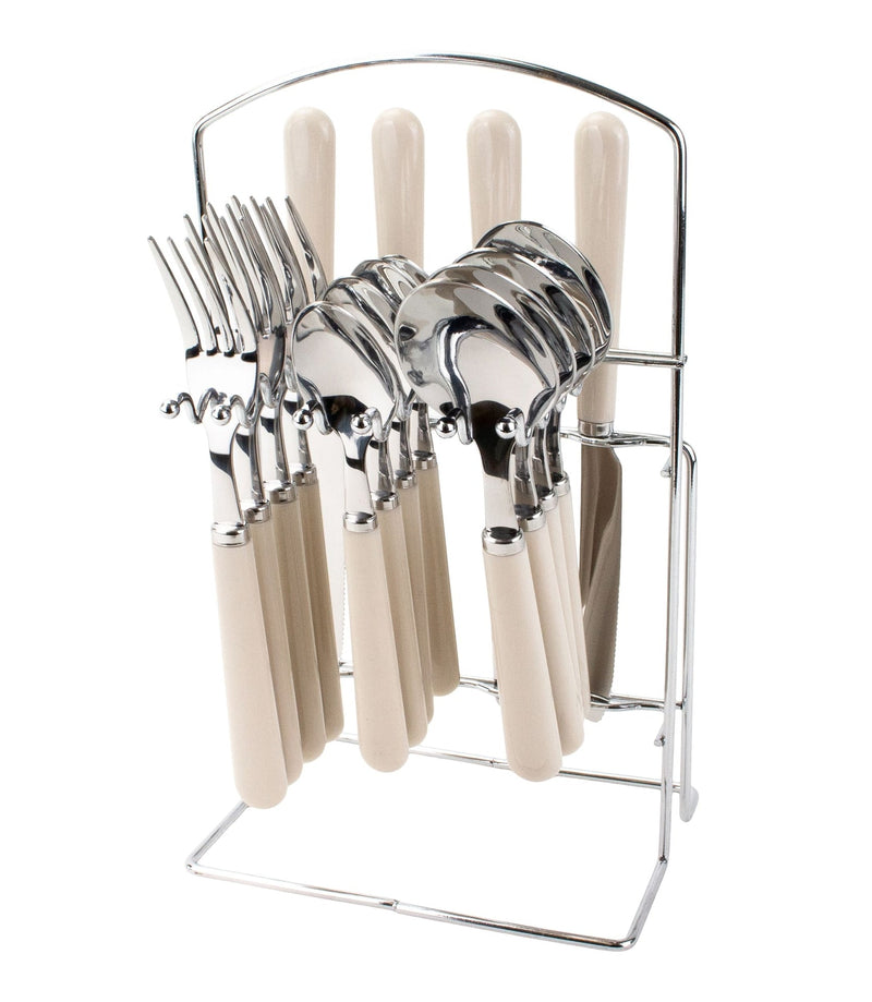CANVAS Cutlery Rack with Forks, Knives, Spoons, Teaspoons, Stand H1