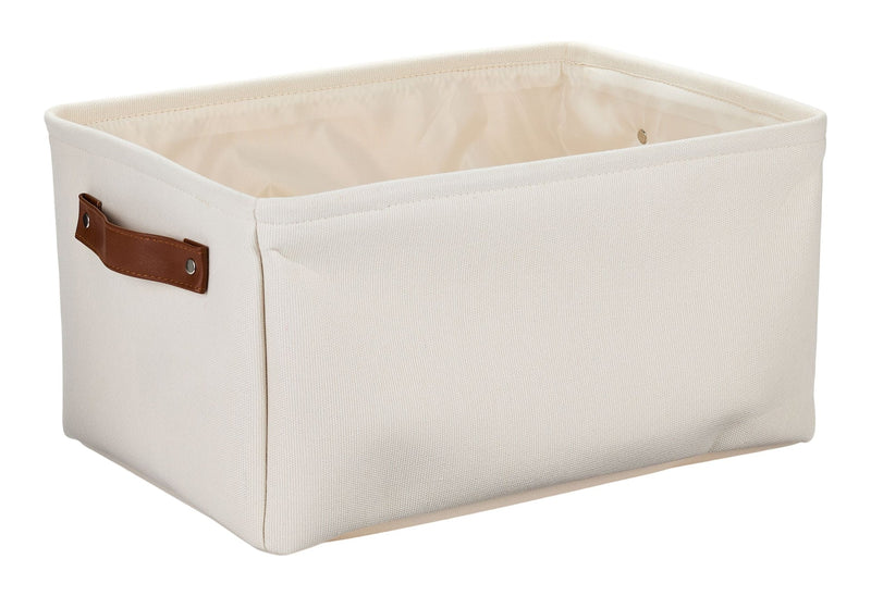 Canvas Dylan Rectangular Fabric Storage Basket, Assorted Colours P5