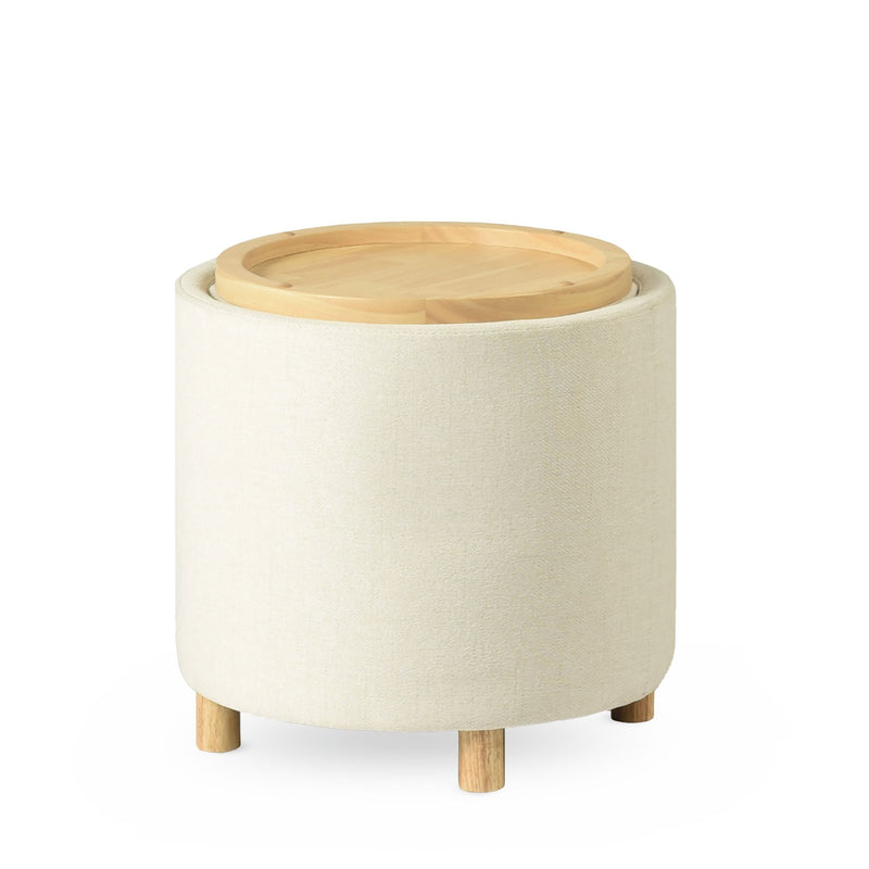 Canvas Fergus Ottoman, Grey O6