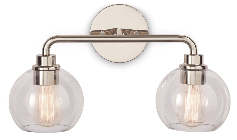 CANVAS Fuller 2-Light Vanity Light Fixture, Polished Nickel K1