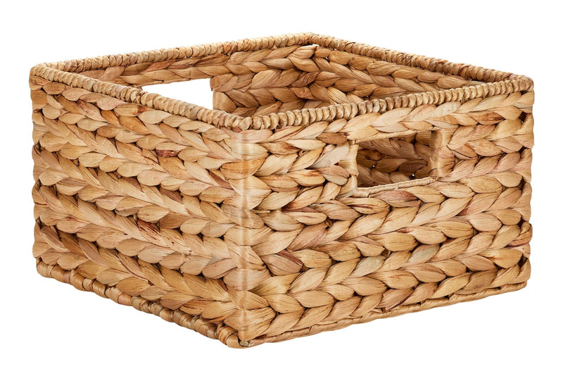 Canvas Hazel Square Woven Water Hyacinth Storage Basket Z7