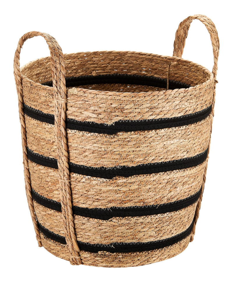 Canvas Henry Tall Woven Cotton Rope Storage Basket E4