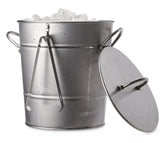 CANVAS Ice Bucket and Scoop, Stainless Steel with Insulated Liner, Silver, 9.06-in