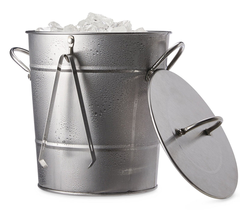 CANVAS Ice Bucket and Scoop, Stainless Steel with Insulated Liner, Silver, 9.06-in H5