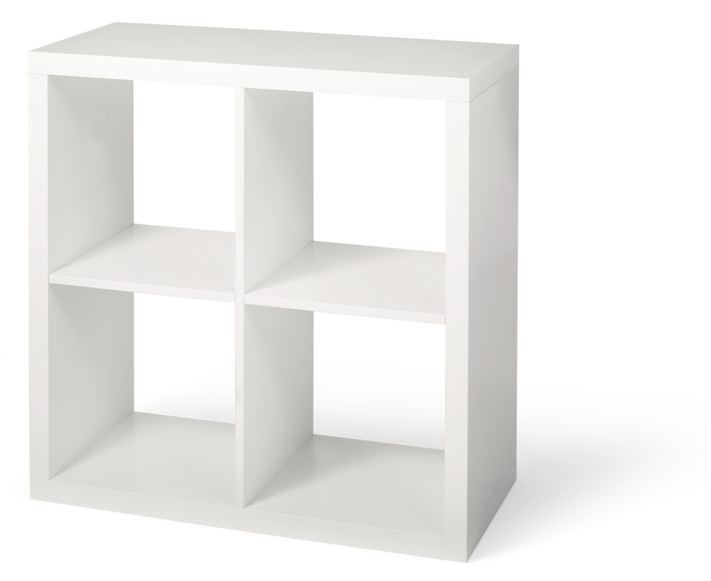 CANVAS Invermere 4-Cube Storage Organizer, Bookcase/Bookshelf, White P8