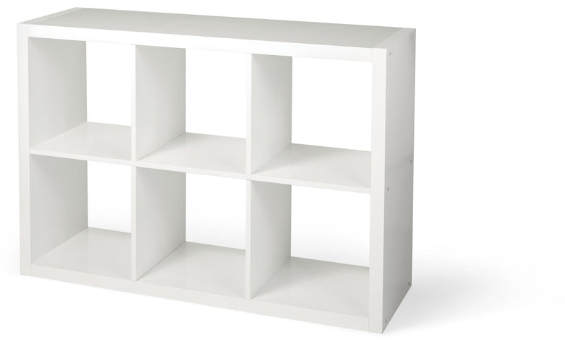 CANVAS Invermere 6-Cube Storage Organizer, Bookcase/Bookshelf, White O1