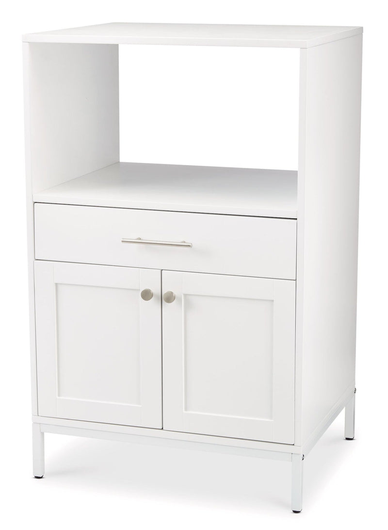 CANVAS Lawson Console Microwave Stand, White W6