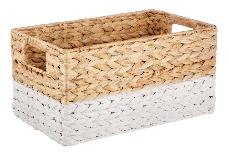 CANVAS Lucy Rectangular Woven Natural Material Storage Basket, 13 x 8.6 x 7-in H2