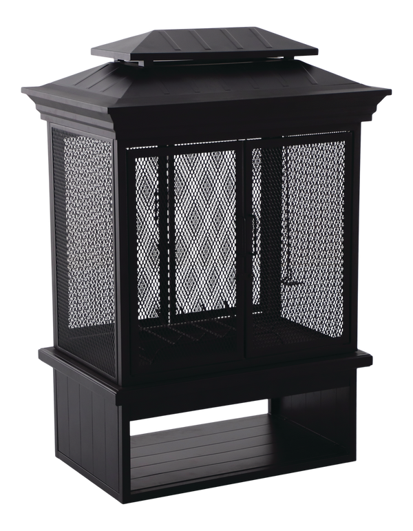 CANVAS McKay Outdoor Wood Burning Fireplace, 35-3/8 x 24 x 51-1/2-in O0