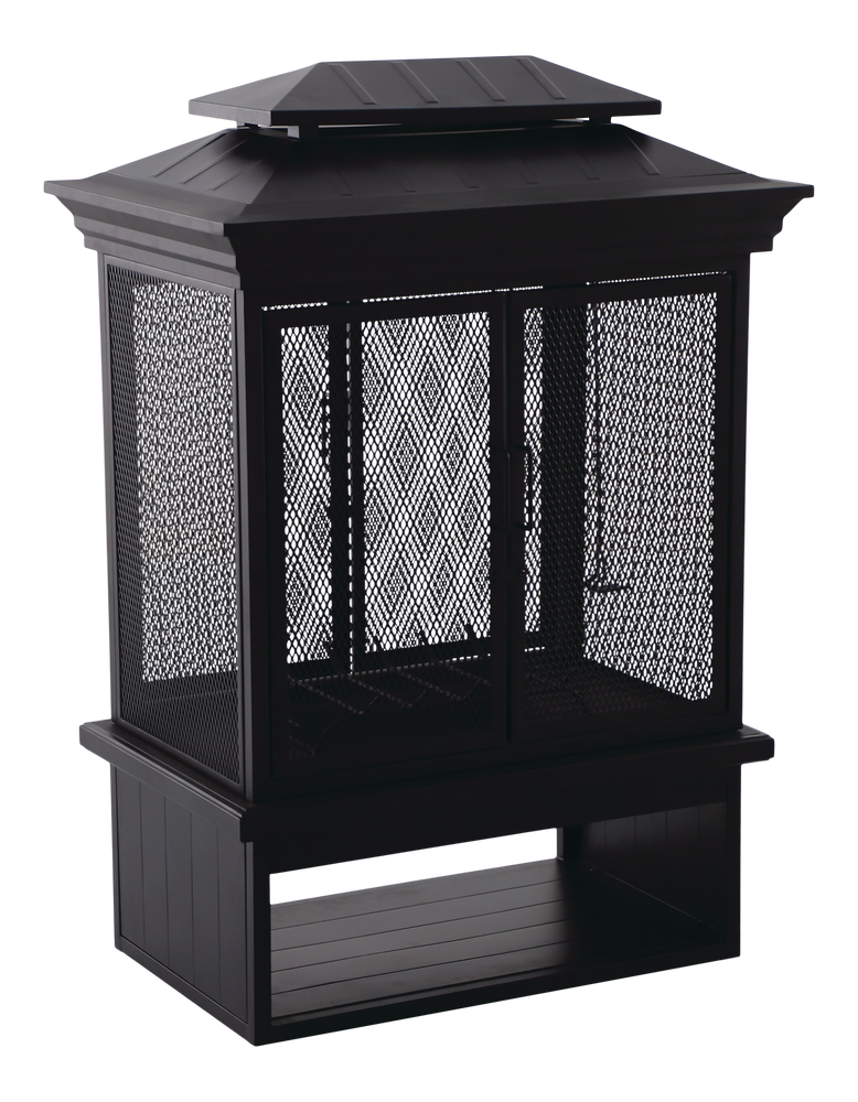 CANVAS McKay Outdoor Wood Burning Fireplace, 35-3/8 x 24 x 51-1/2-in O0