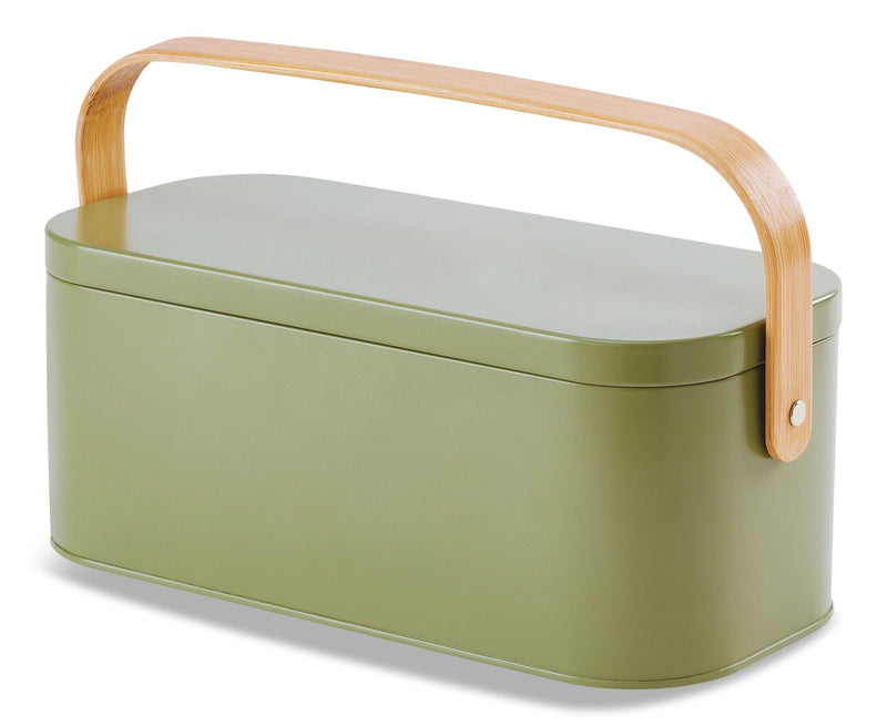 CANVAS Metal Gardening Storage Container, Iron, Green J0