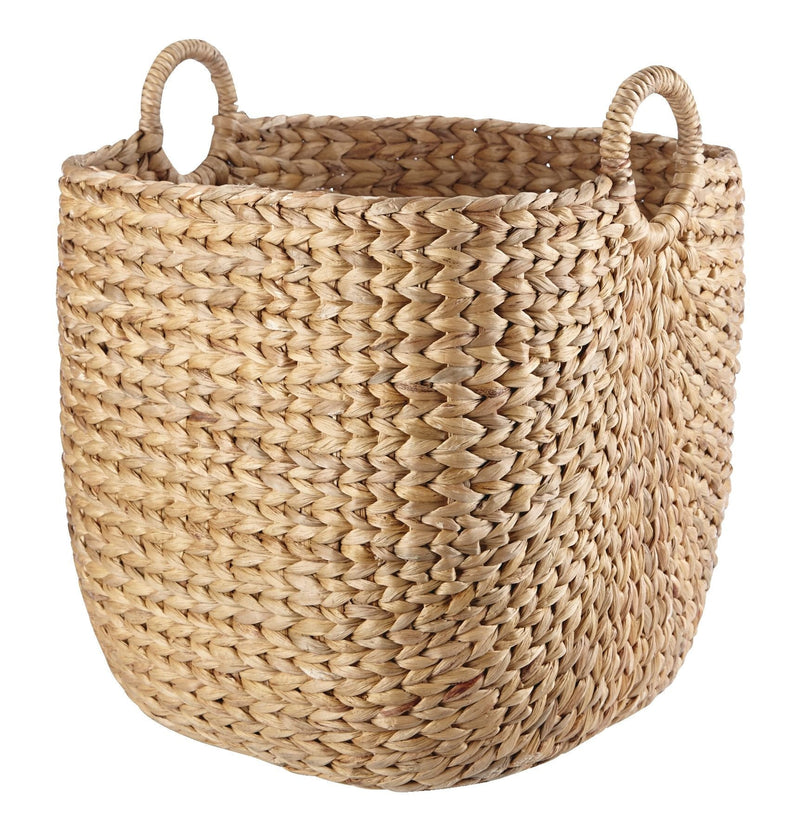CANVAS Nola Hand Woven Basket, Large, 16 15/16 x 16 15/16 x 18 1/2-in E5