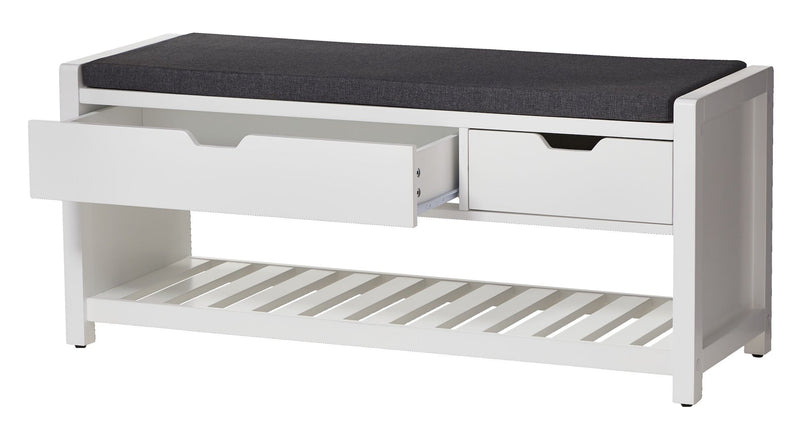 CANVAS Overbrook Entryway Bench, White W9