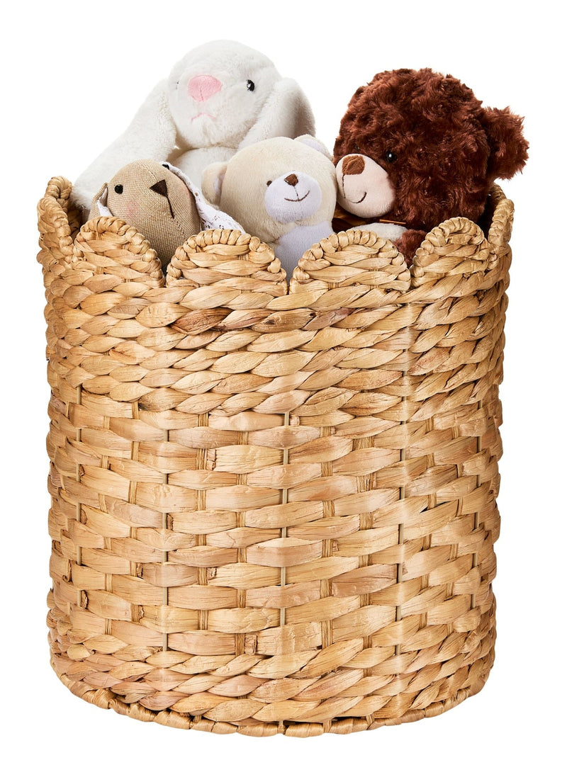 Canvas Sadie Woven Tall Water Hyacinth Storage Basket O7
