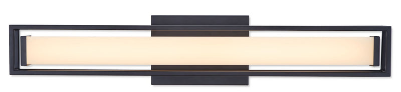 Canvas Slade 1-Light Integrated LED Vanity Light, Black, 24-in T3