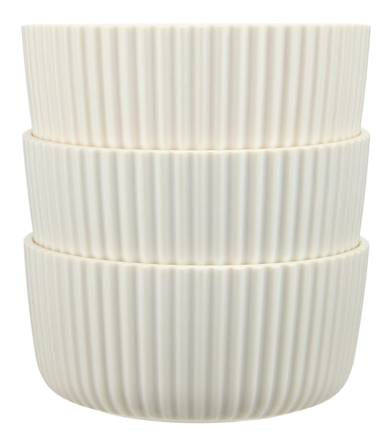 CANVAS Small Ribbed Bowls for Outdoor Dining, 3-pk A2