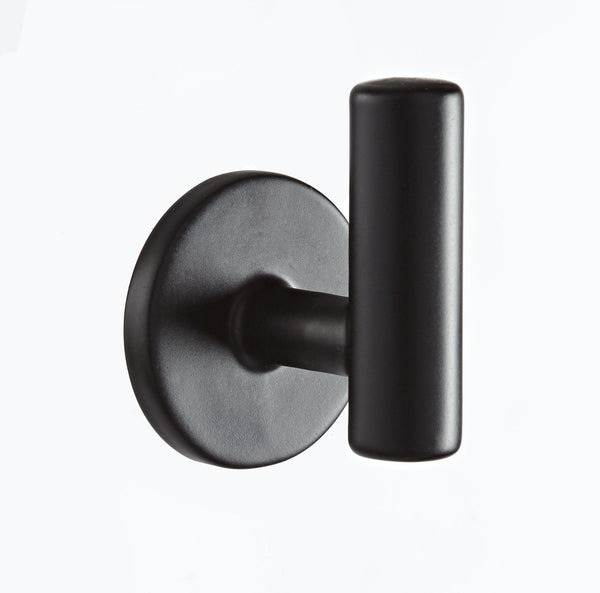 CANVAS Stainless Steel Single Post Hooks, Black, 2-pk O9