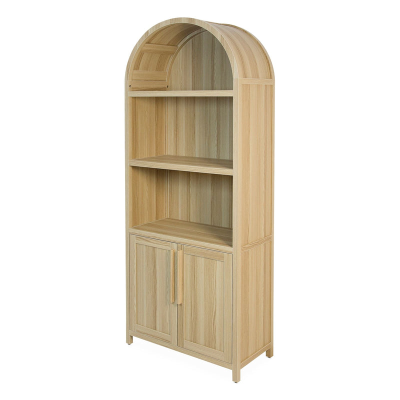 Canvas Stratford Arched Bookcase, Oak E3