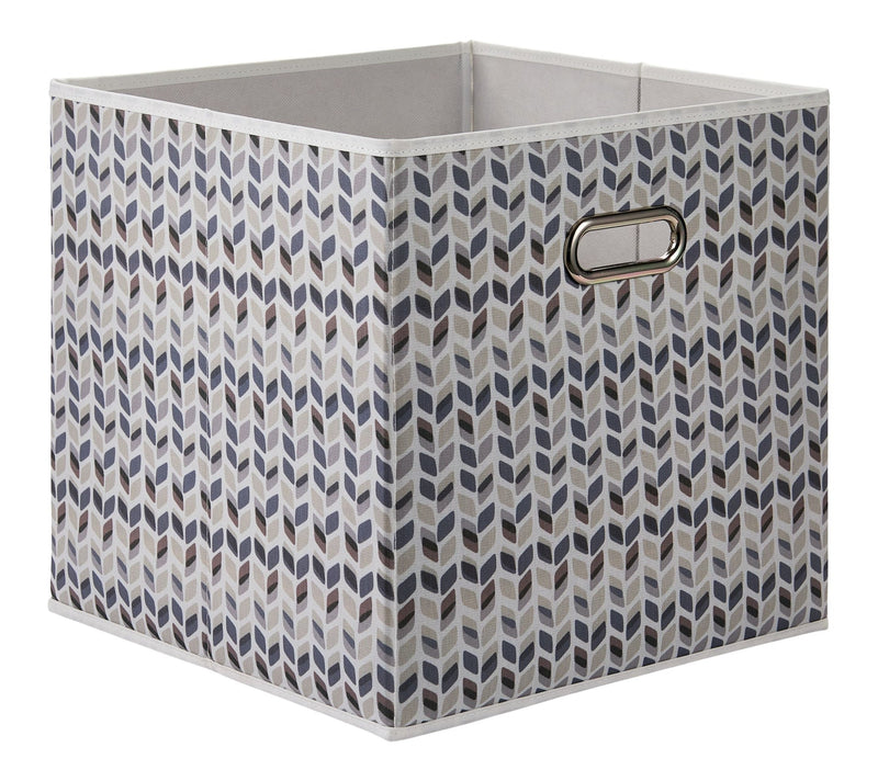 Canvas Tile Pattern Fabric Storage Cube Drawer, 13x13-in B6
