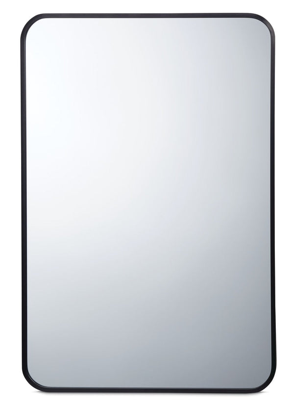 CANVAS Truro Metal Rectangular Wall Mirror, Black, 20 x 30-in W1