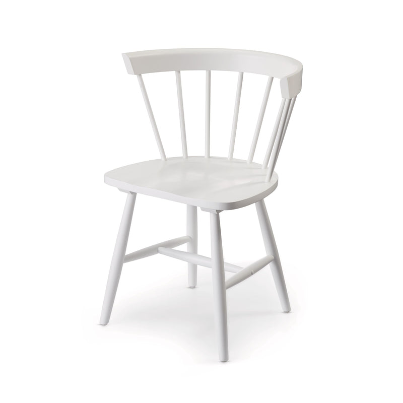 CANVAS Windsor Dining Chair, White P2