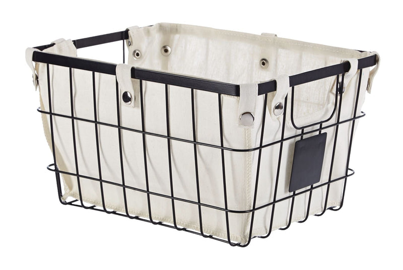 CANVAS Wren Rectangular Wire & Fabric Basket, Assorted Sizes Q8