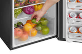 Arctic King 3.2 Cu ft Two Door Mini Fridge with Freezer, Stainless Steel, E-Star