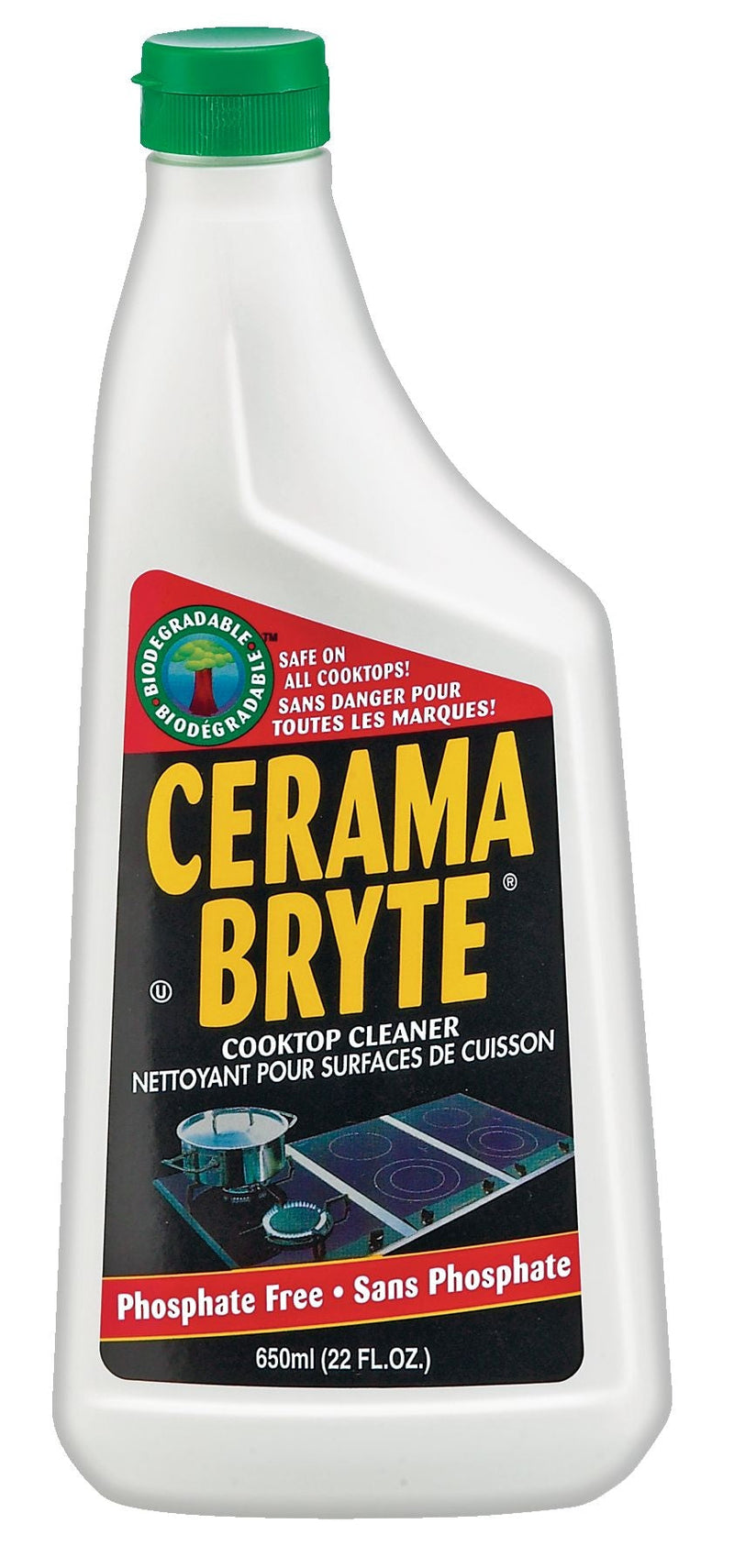 Cerama Bryte Ceramic Cooktop Cleaner, Biodegradeable, 650-mL F6