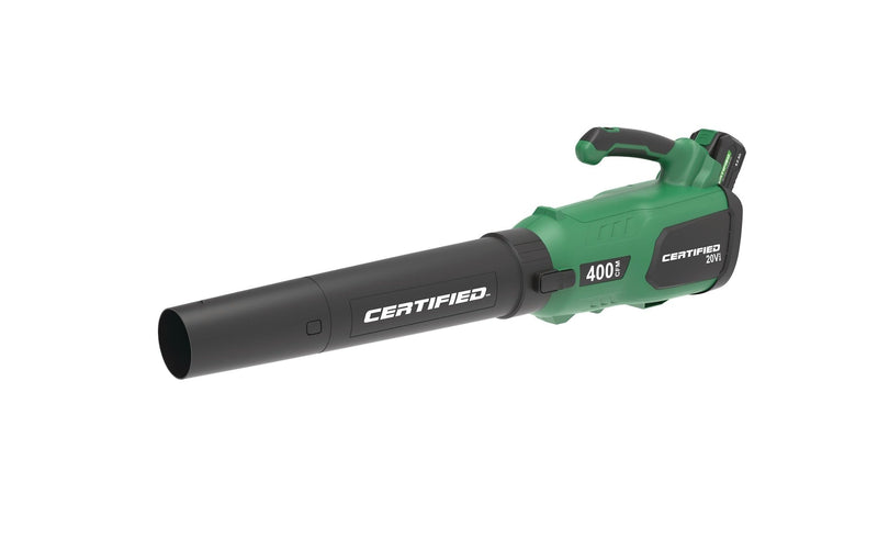 Certified 20V Cordless Battery-Powered Lawn & Garden Leaf Blower J0