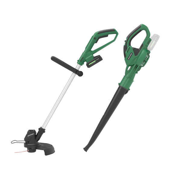 Certified 20V Cordless Line Grass Trimmer & Sweeper Combo D0