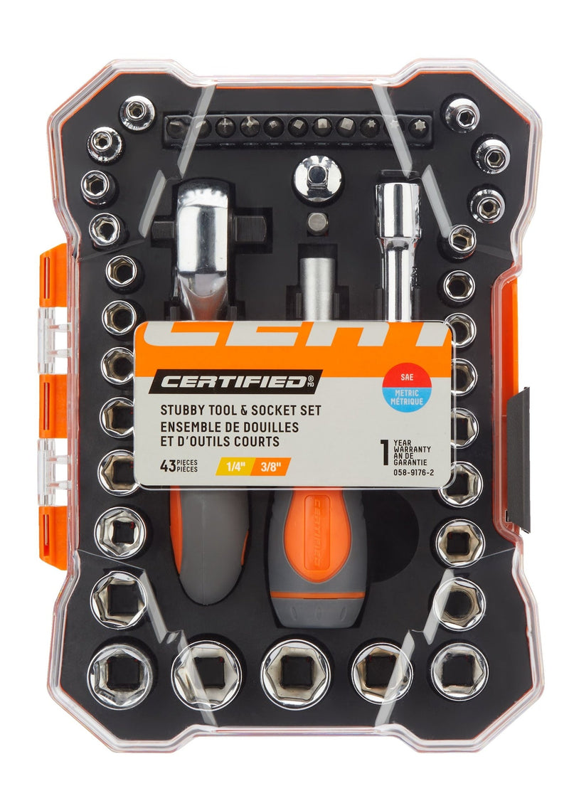 Certified Home Repair Tool & Socket Set, 43-pc H1
