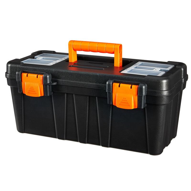 Certified Portable Plastic Tool Box with Removable Tray, 17-in I6