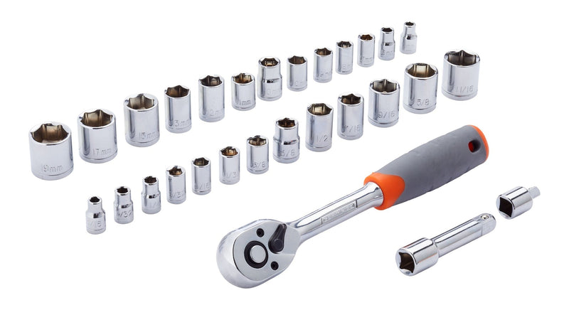Certified Socket and Ratchet Set, 29-pc A1