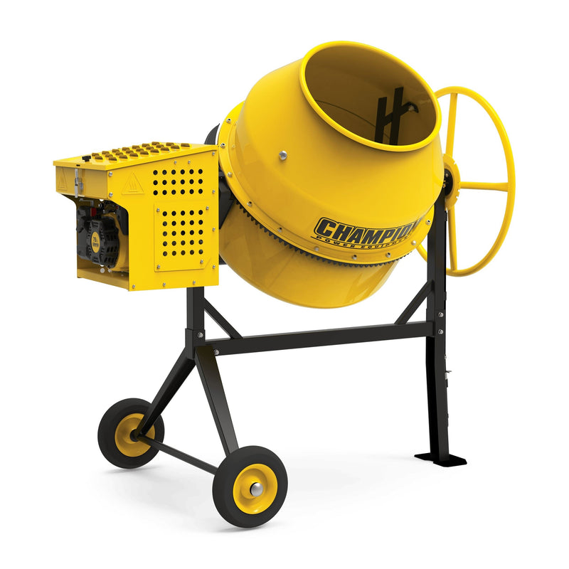Champion Power Equipment 201495 8.8-cu.ft 79cc Gas-Powered Heavy Duty Cement Mixer, 450-lb Capacity W6