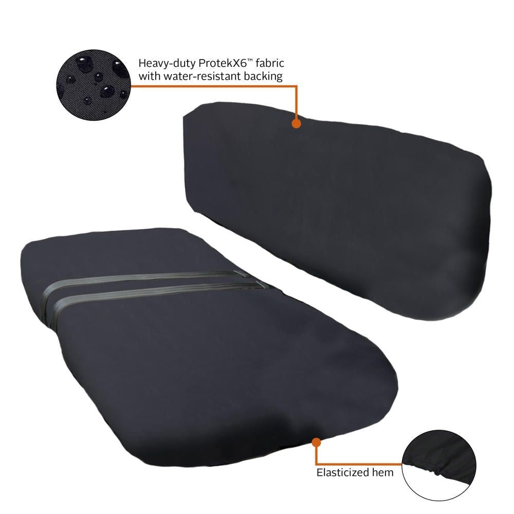 Classic Accessories 78377 QuadGear UTV Seat Cover for Polaris Bucket Seats, Black