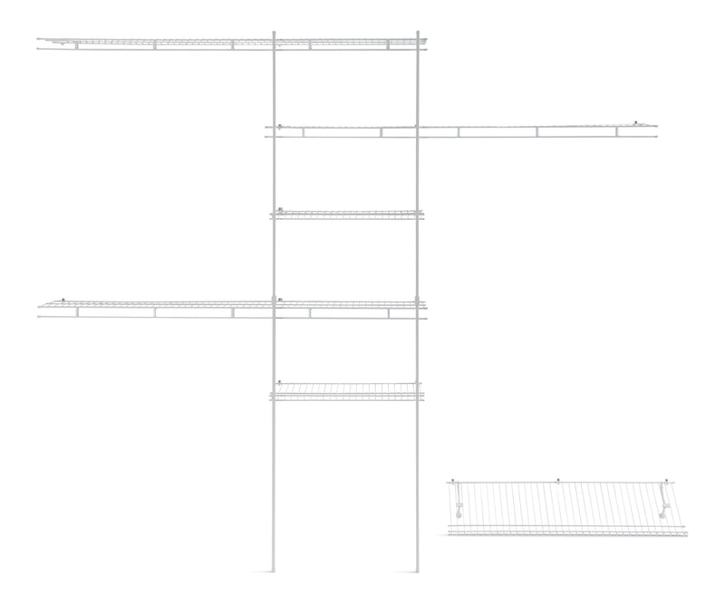ClosetMaid Deluxe Shelf & Rod Closet Organizer System Kit, 5-ft x 8-ft K3
