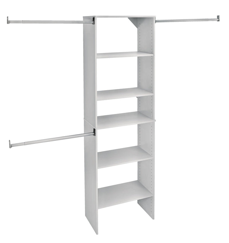 ClosetMaid Suite Symphony Starter Tower Kit, White, 25-in A3