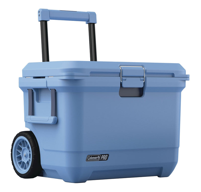 Coleman Pro Wheeled Hard Cooler, Blue, 55 QT U9