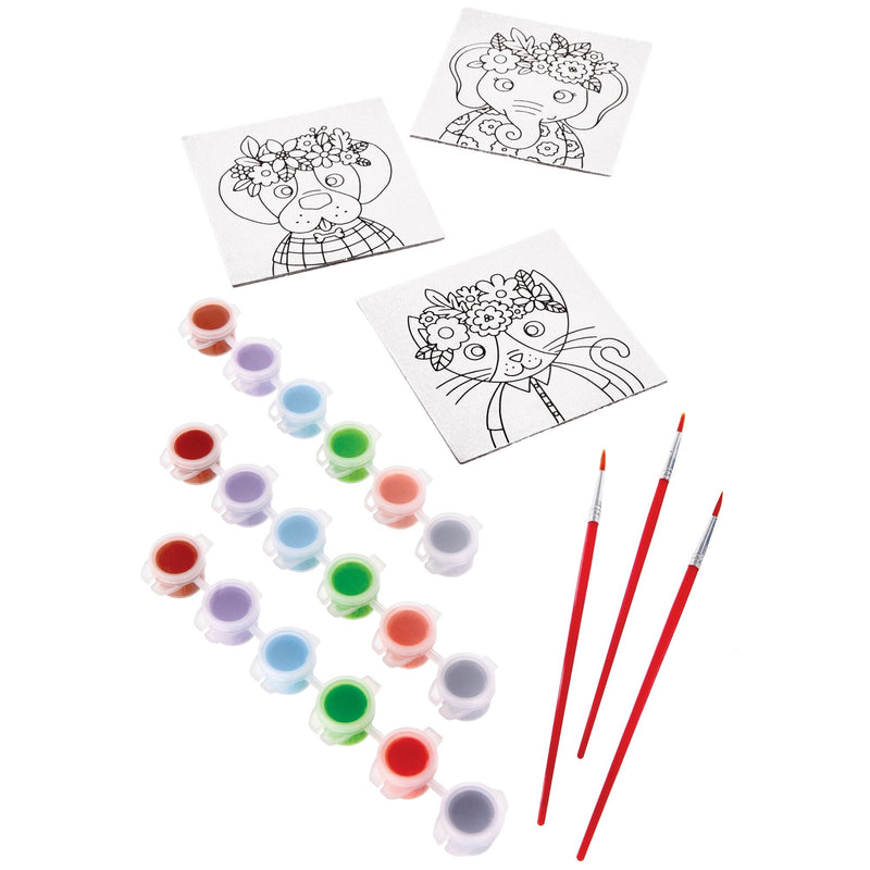 Colour Your Own Canvas Animal Set, 8-ct O6