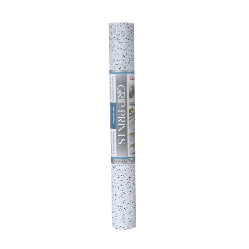 Con-Tact Grip Prints Non-Adhesive Cushioned Shelf/Drawer Liner, White Granite, 18-in x 4-ft D2